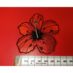 Aplikacja kwiatek lilia czerwony